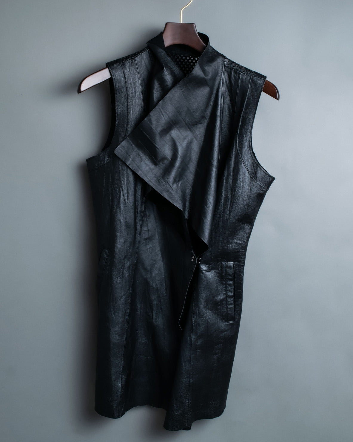 Waist Shape Leather Vest
