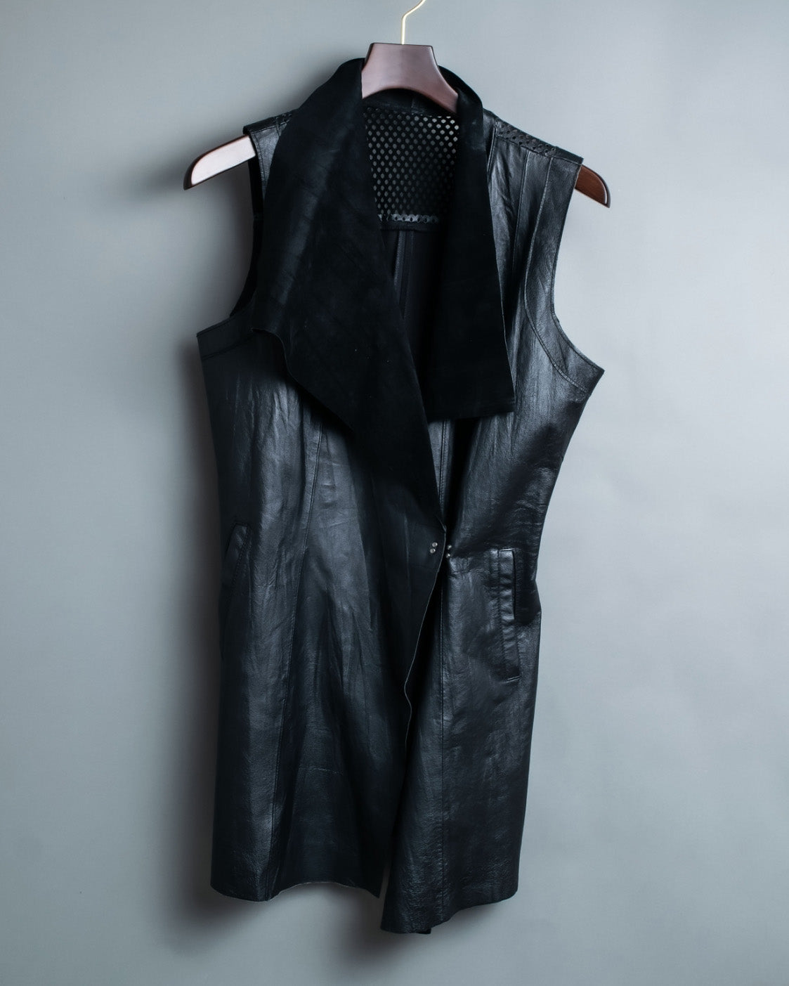 Waist Shape Leather Vest