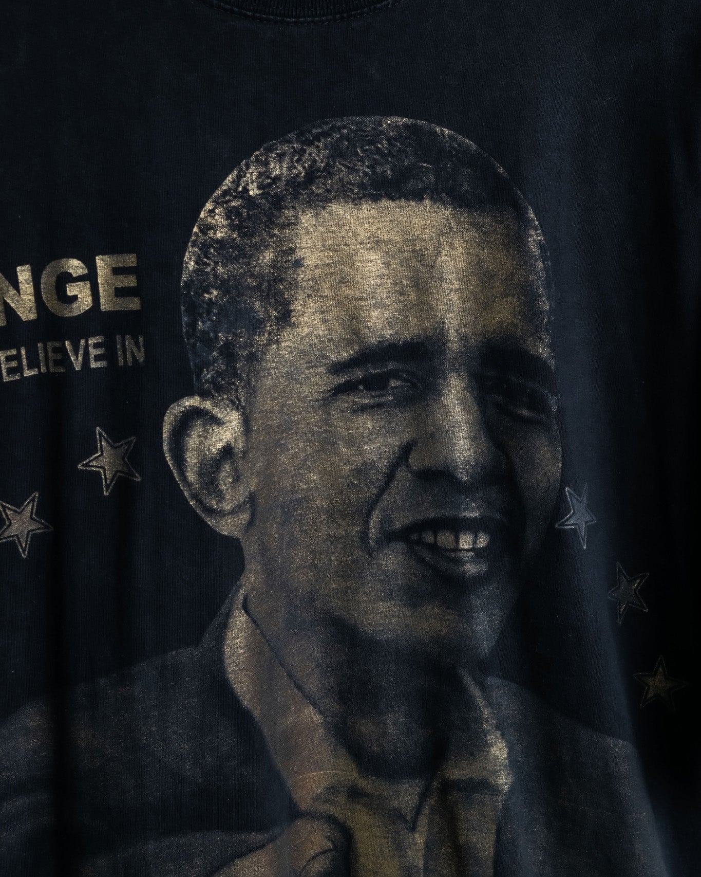 Vintage Obama  Print T Shirt