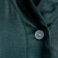 Dark Green Solid Feeling Open Collar Shirt