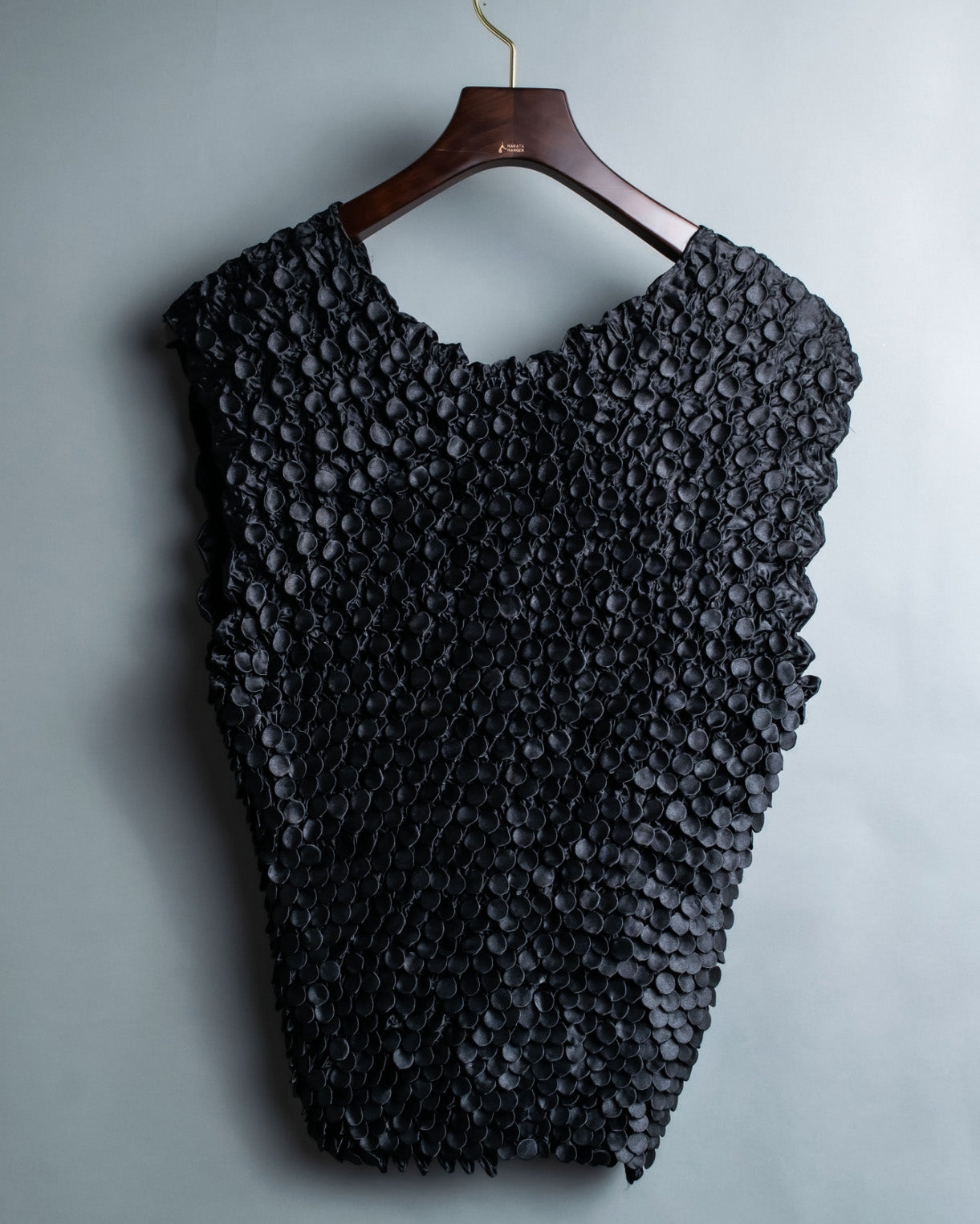 2 Fabric Switching Oversize Popcorn Tops