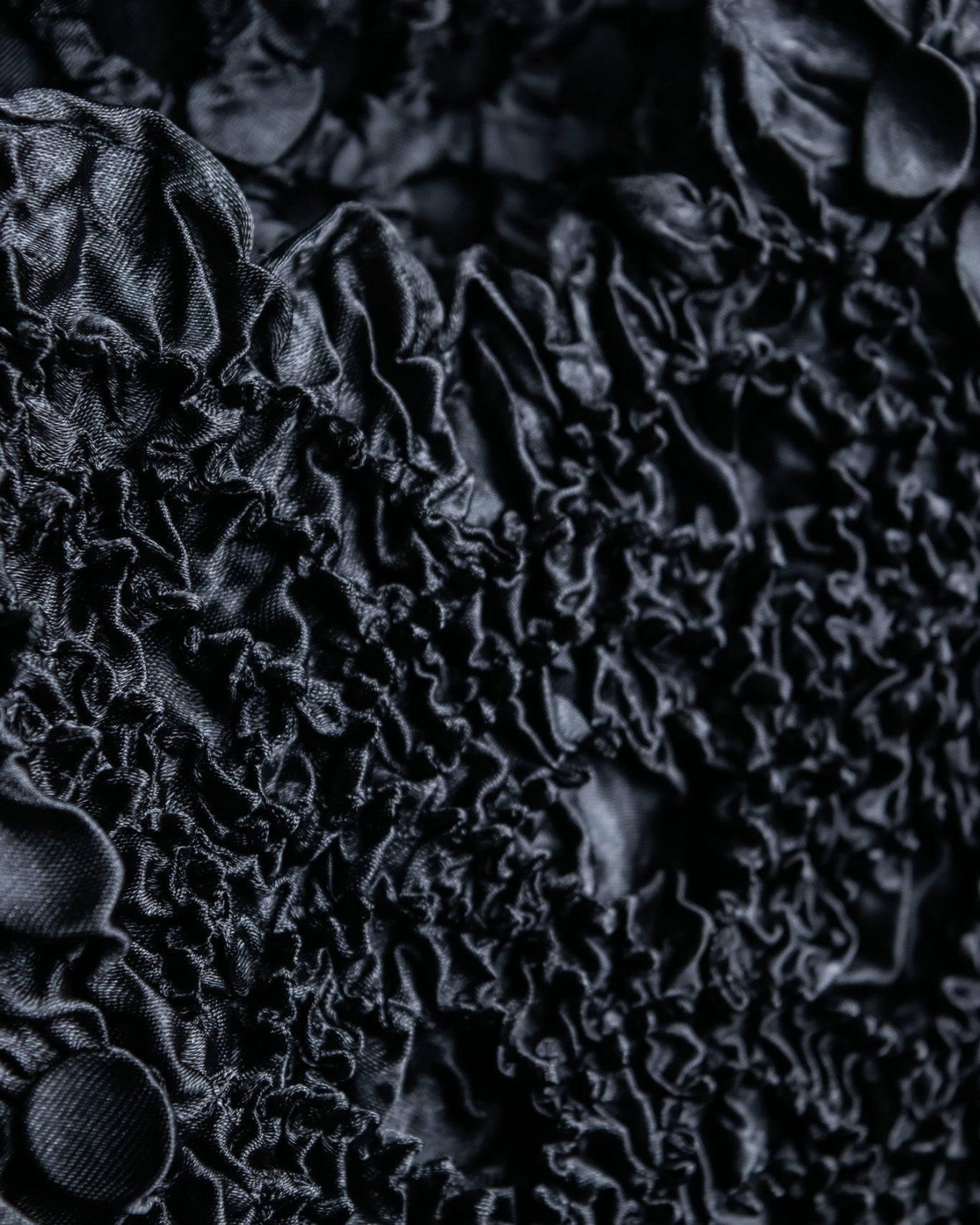 2 Fabric Switching Oversize Popcorn Tops