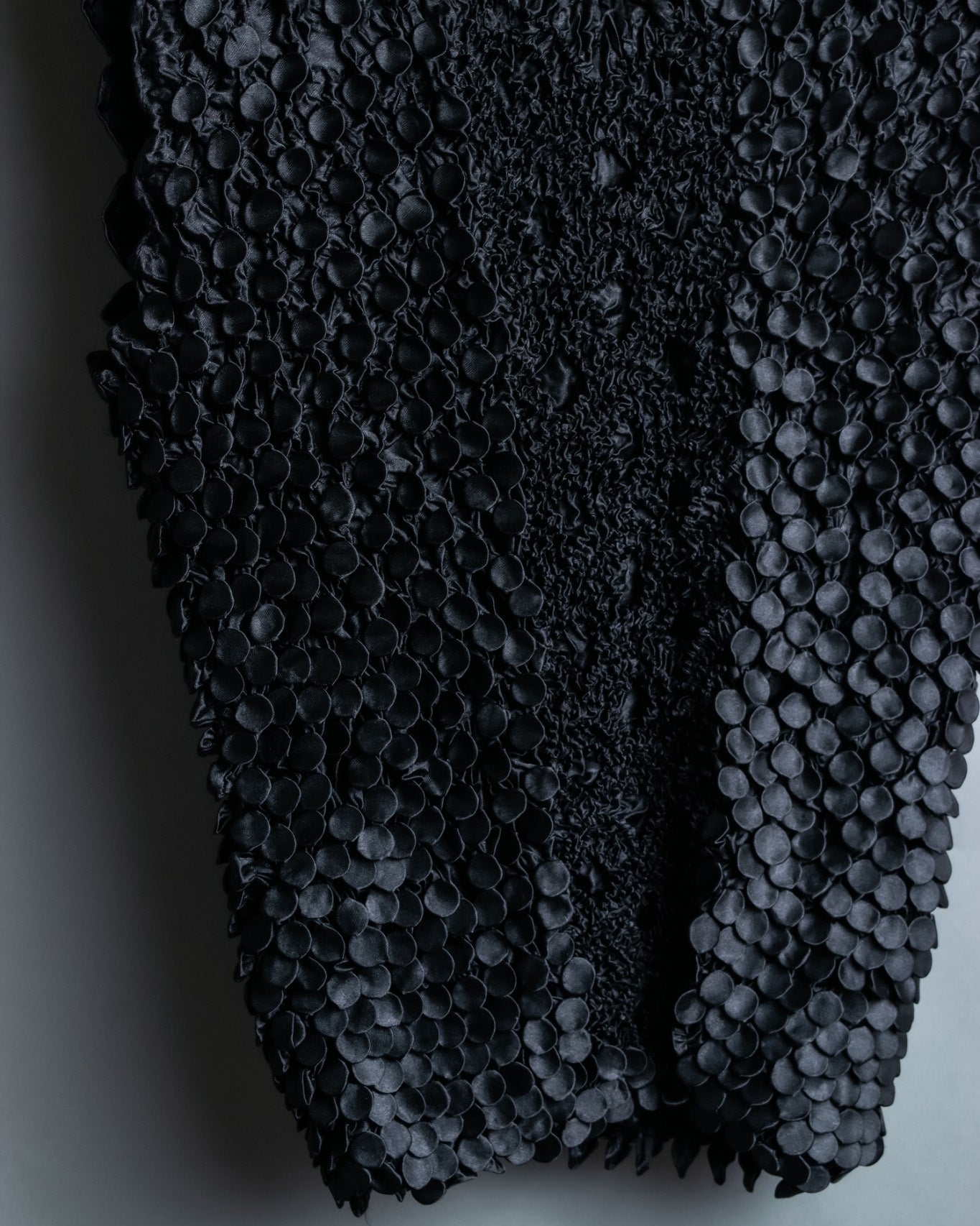 2 Fabric Switching Oversize Popcorn Tops