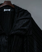 Dolman Sleeve Folded Collar Corduroy Jacket