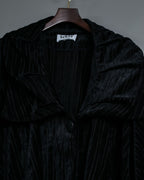 Dolman Sleeve Folded Collar Corduroy Jacket