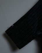 Dolman Sleeve Folded Collar Corduroy Jacket