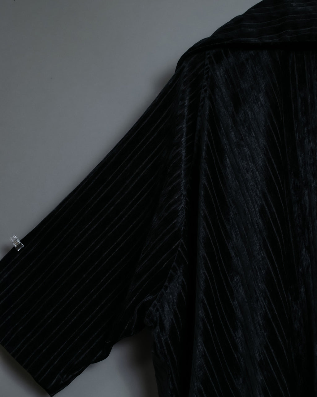 Dolman Sleeve Folded Collar Corduroy Jacket