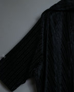 Dolman Sleeve Folded Collar Corduroy Jacket