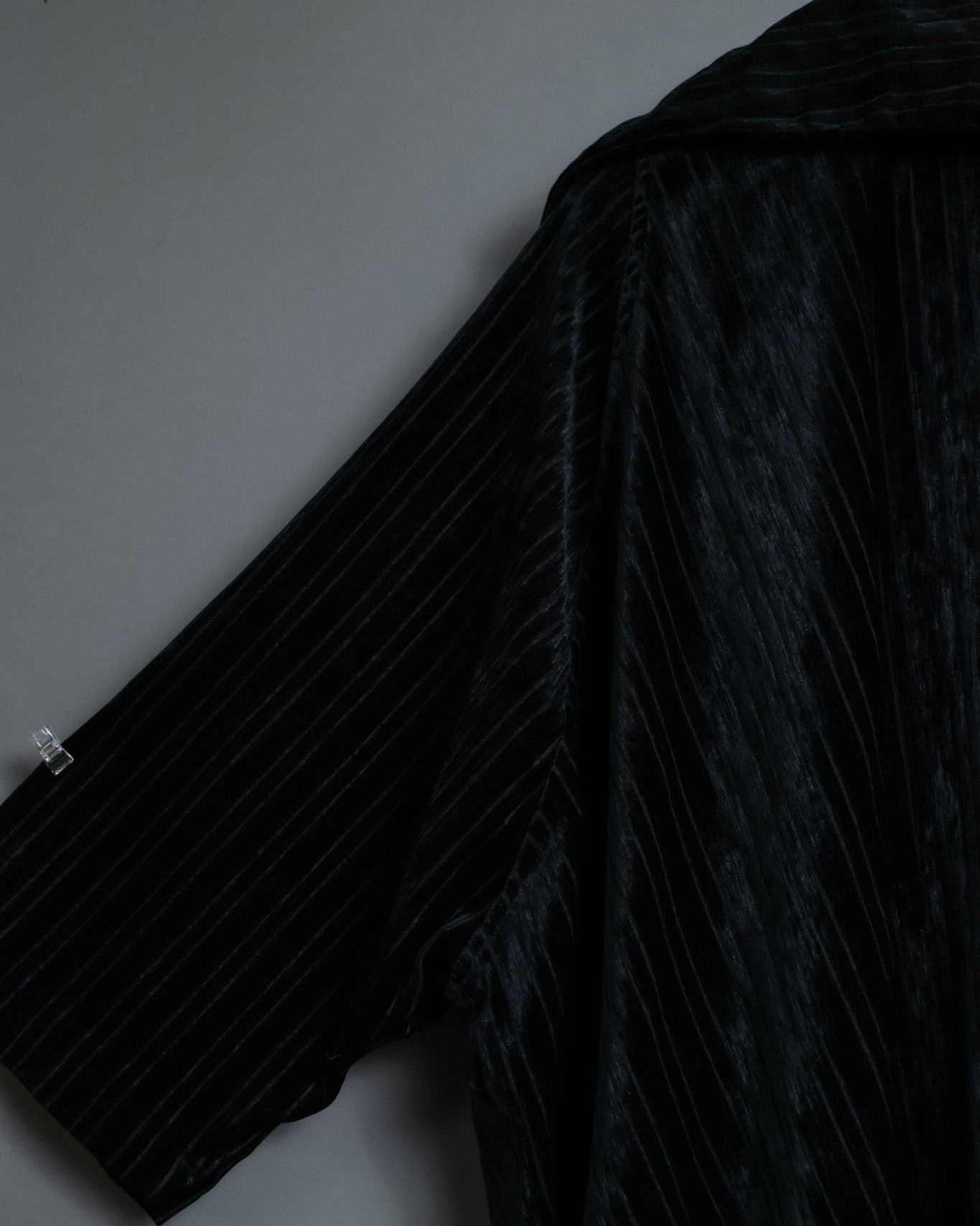 Dolman Sleeve Folded Collar Corduroy Jacket