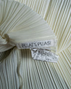 "PLEATS PLEATS" white shirt