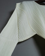 "PLEATS PLEATS" white shirt