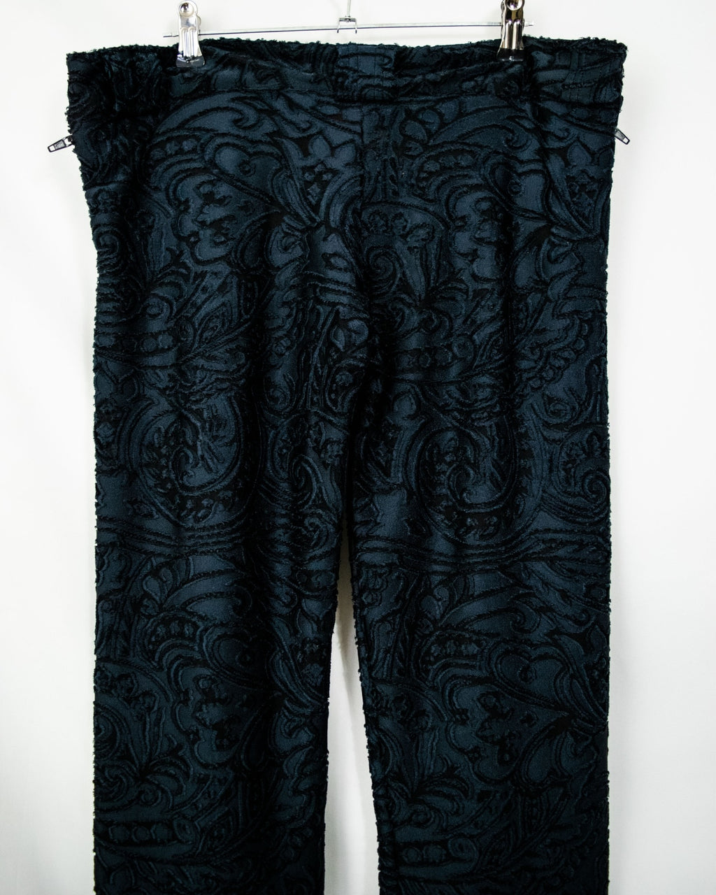 Beautiful Dark Green Paisley Flare Pants