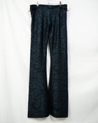 Beautiful Dark Green Paisley Flare Pants