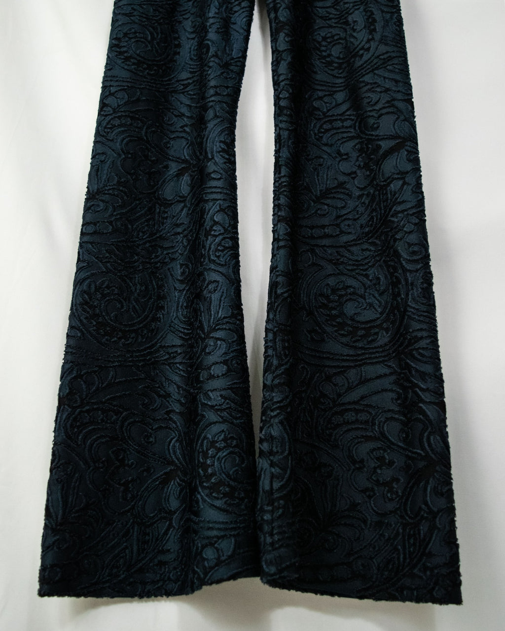 Beautiful Dark Green Paisley Flare Pants