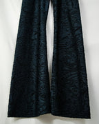 Beautiful Dark Green Paisley Flare Pants