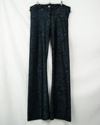 Beautiful Dark Green Paisley Flare Pants