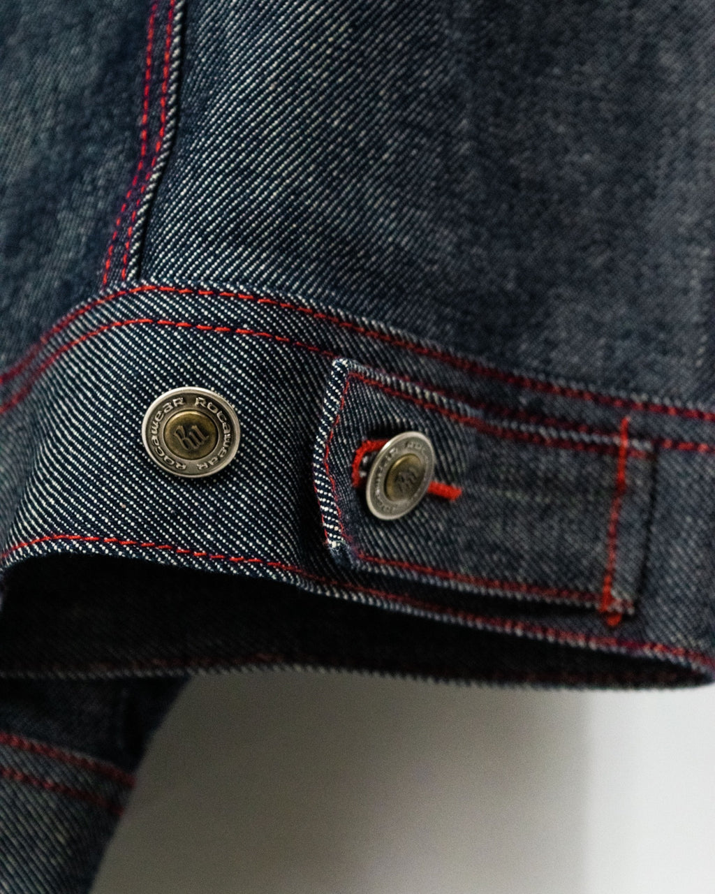 Vintage 3XL Oversized Red Stitch Denim Jacket