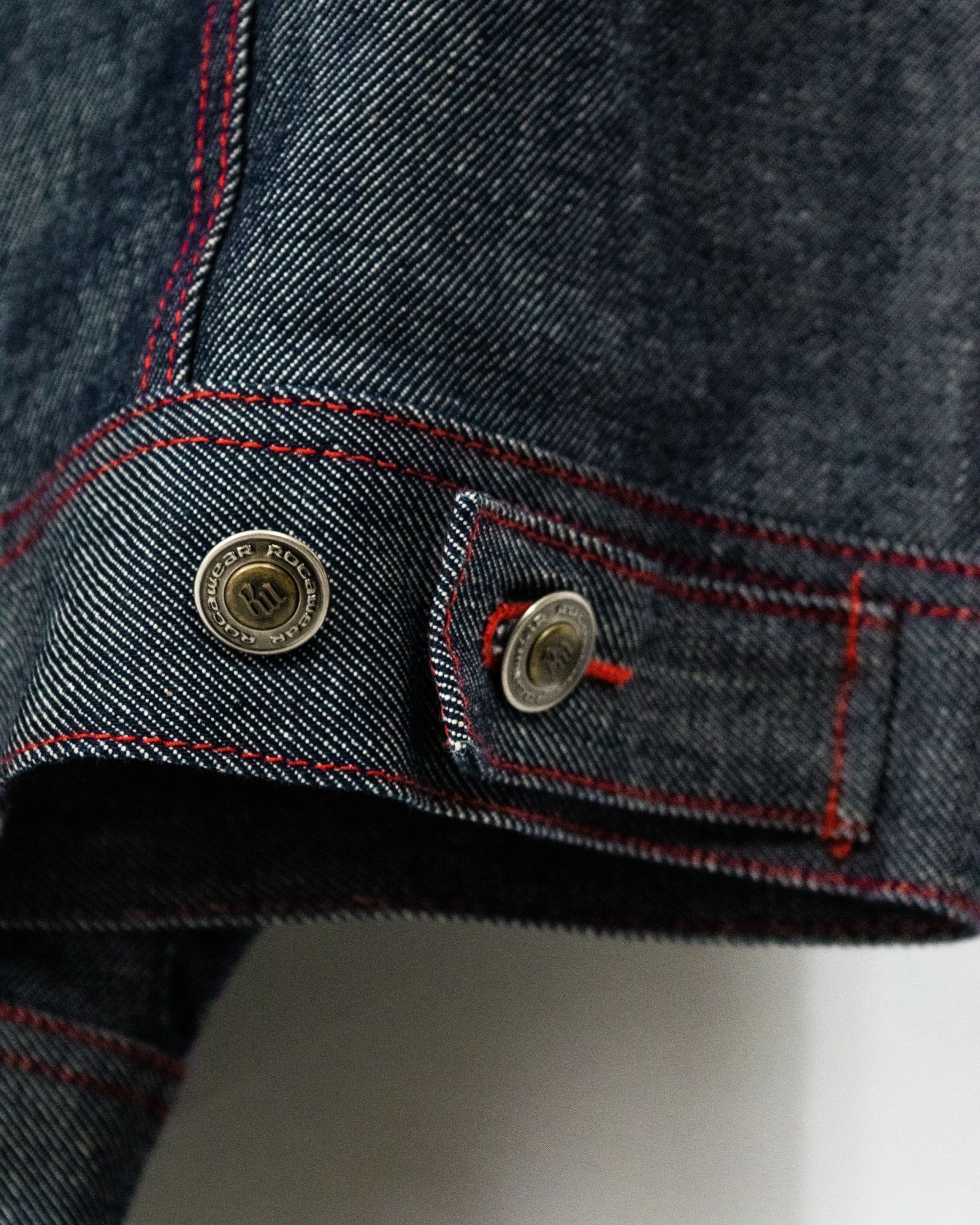 Vintage 3XL Oversized Red Stitch Denim Jacket