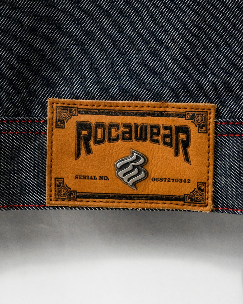 Vintage 3XL Oversized Red Stitch Denim Jacket