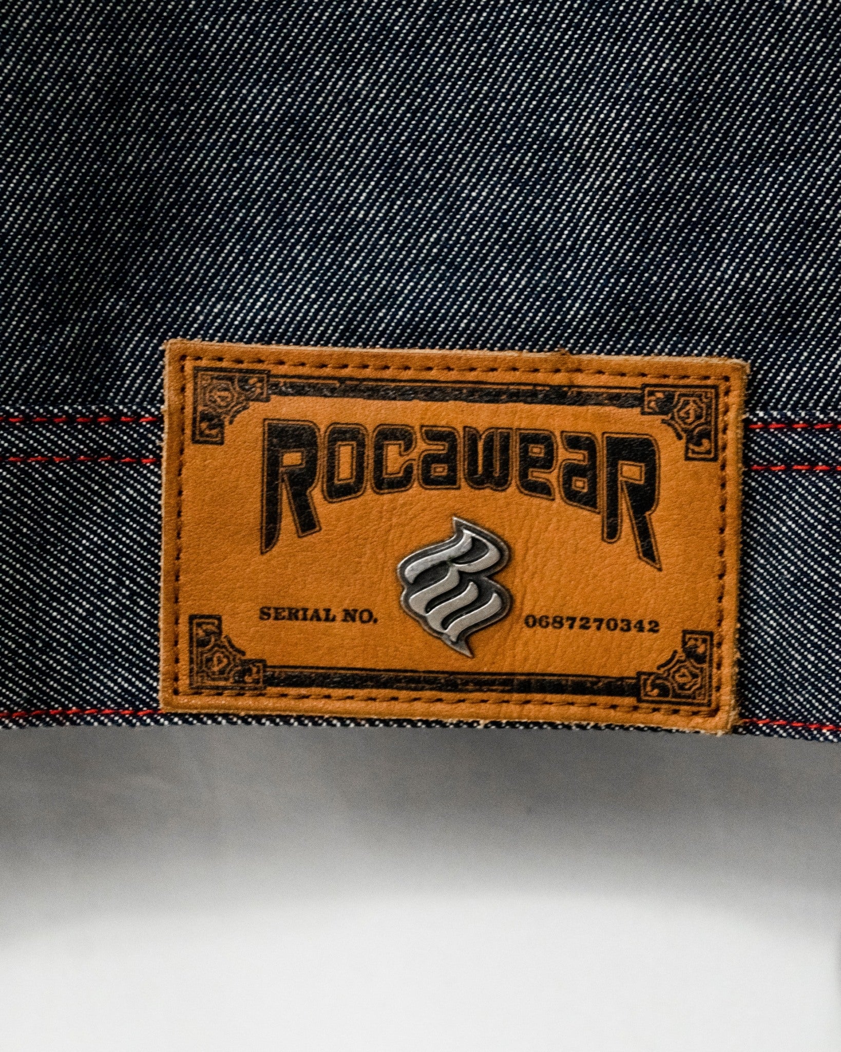 Vintage 3XL Oversized Red Stitch Denim Jacket