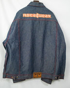 Vintage 3XL Oversized Red Stitch Denim Jacket