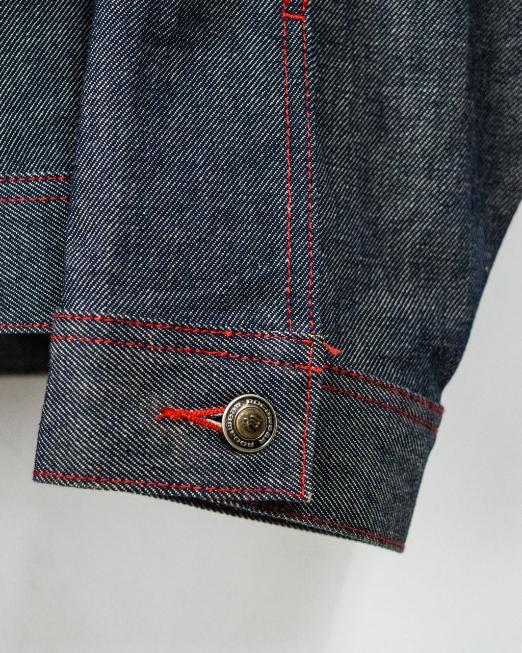 Vintage 3XL Oversized Red Stitch Denim Jacket