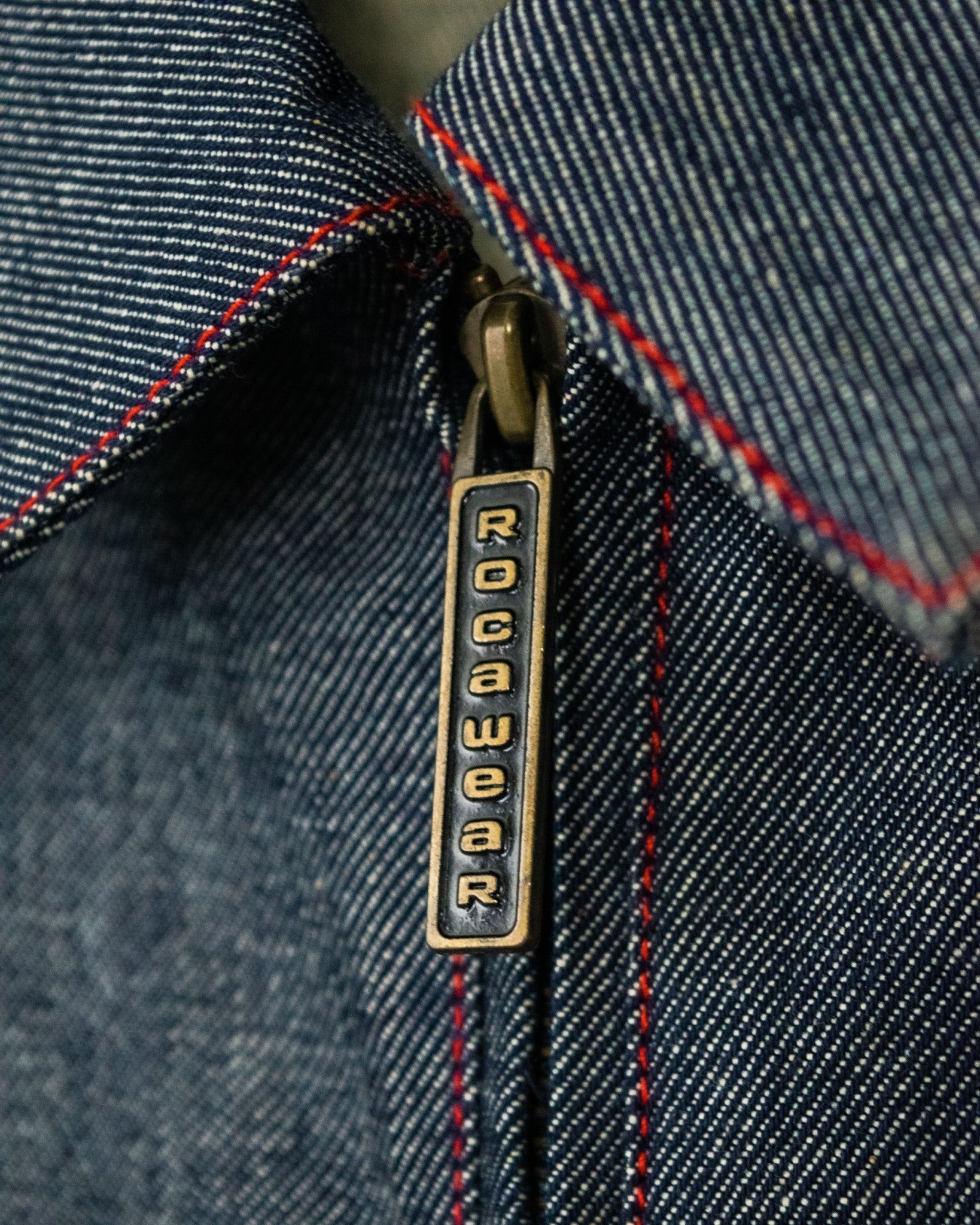 Vintage 3XL Oversized Red Stitch Denim Jacket