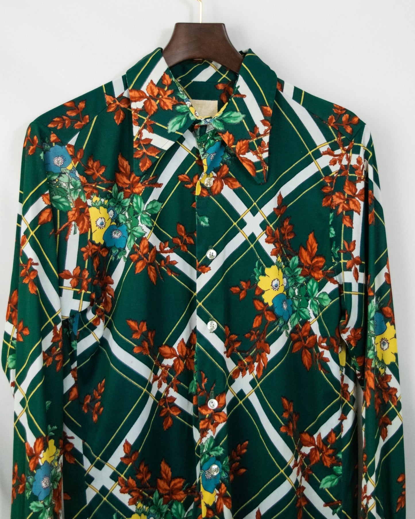 Beautiful Leave and Flower Pattern Shirt