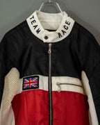 Design Action Pleated Vintage Racer Jacket