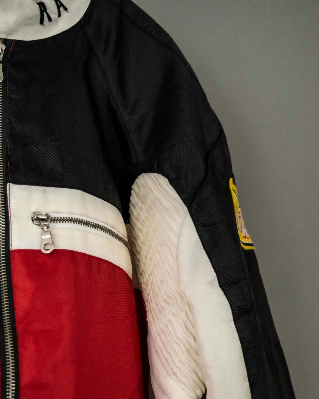 Design Action Pleated Vintage Racer Jacket