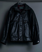 Thick Pipe Leather Blouson