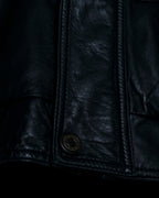 Thick Pipe Leather Blouson