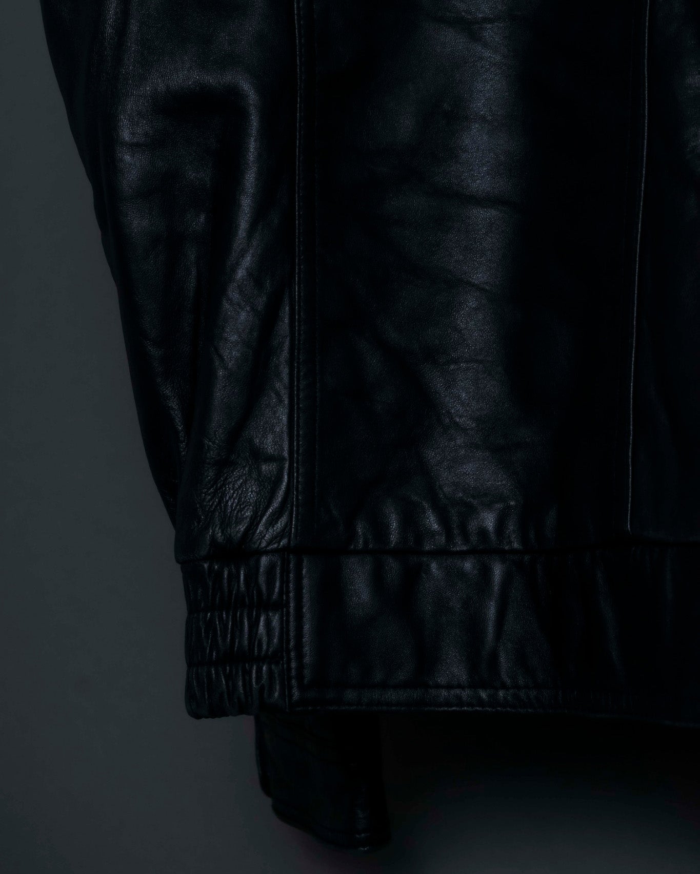 Thick Pipe Leather Blouson