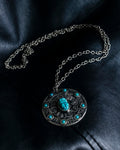 Huge Blue Stone Top Necklace