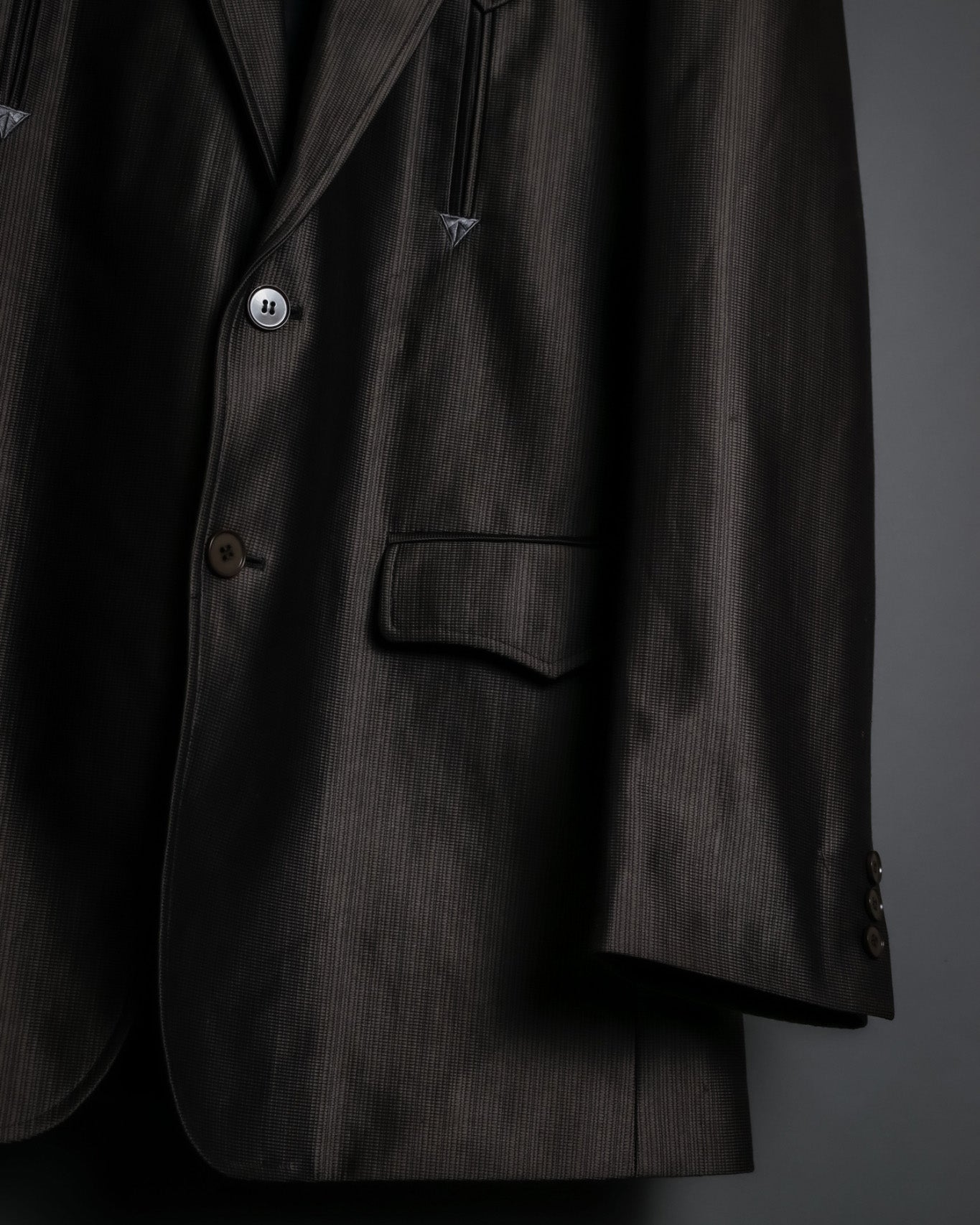 Silver Shiny Western Tailored Jacket