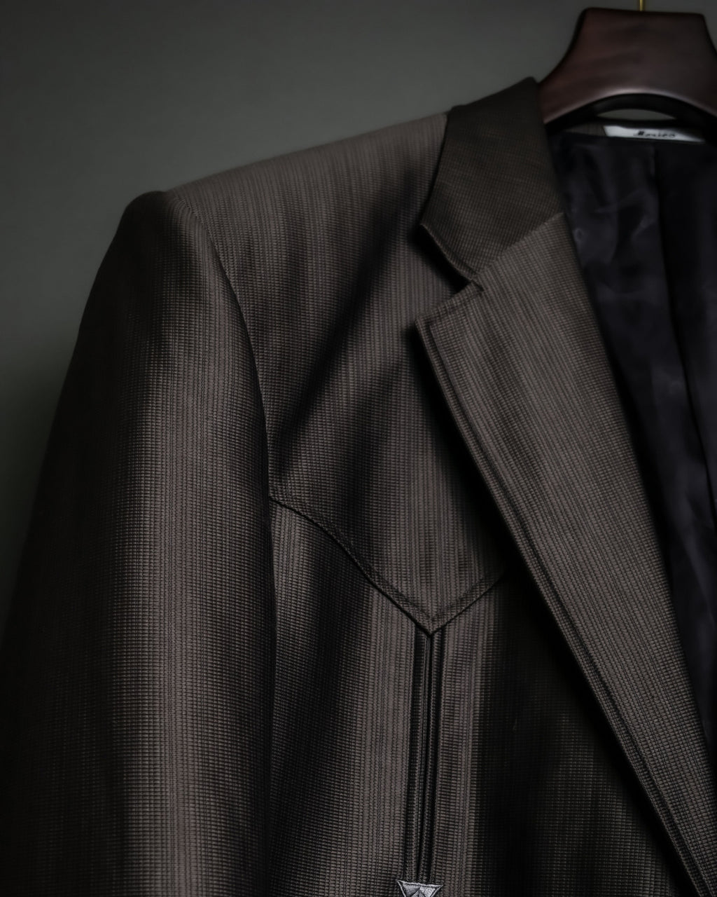 Silver Shiny Western Tailored Jacket