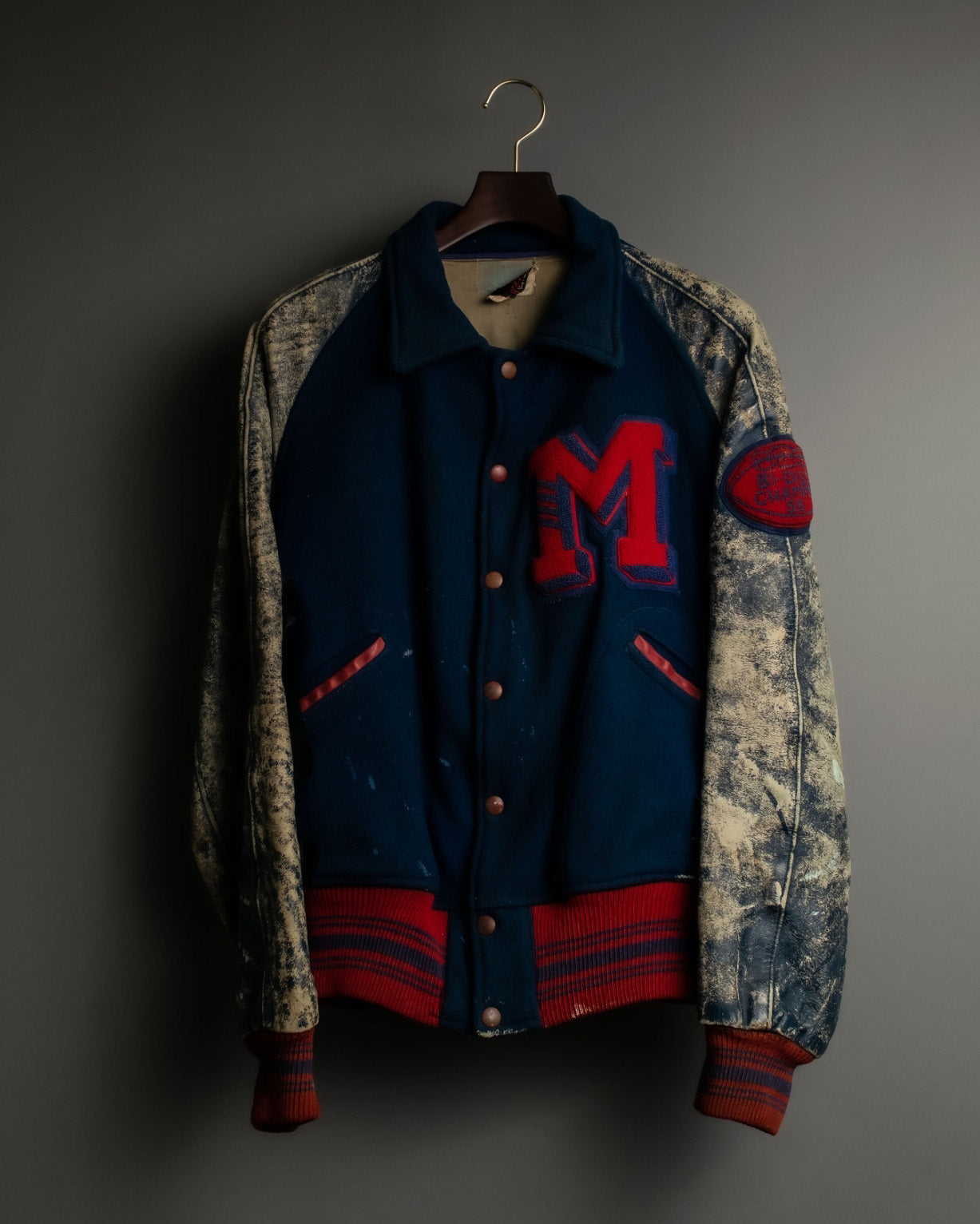 "BORO" 50's Great Color Scheme College Jacket