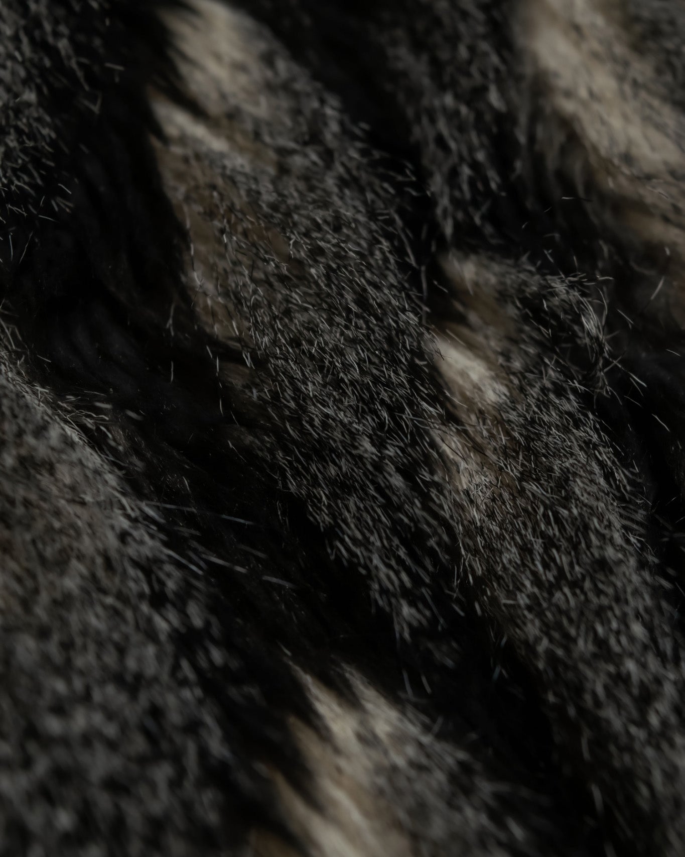 Gray Blue Shaggy Fur Vest