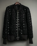 Black Sequin Fabric Jacket
