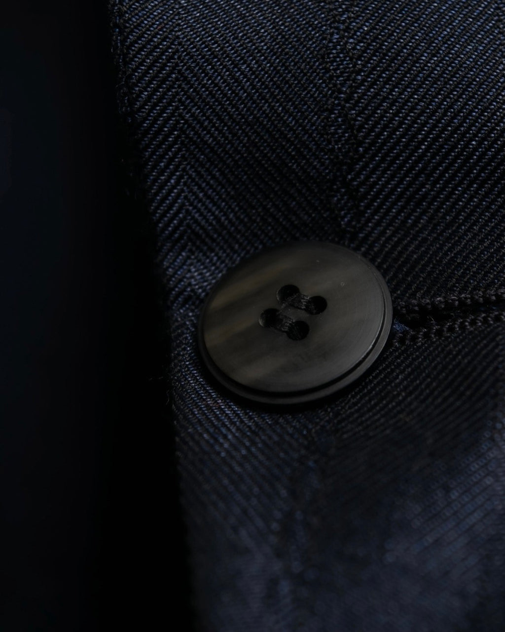 Transparent Deep Blue Tailored Short Jacket