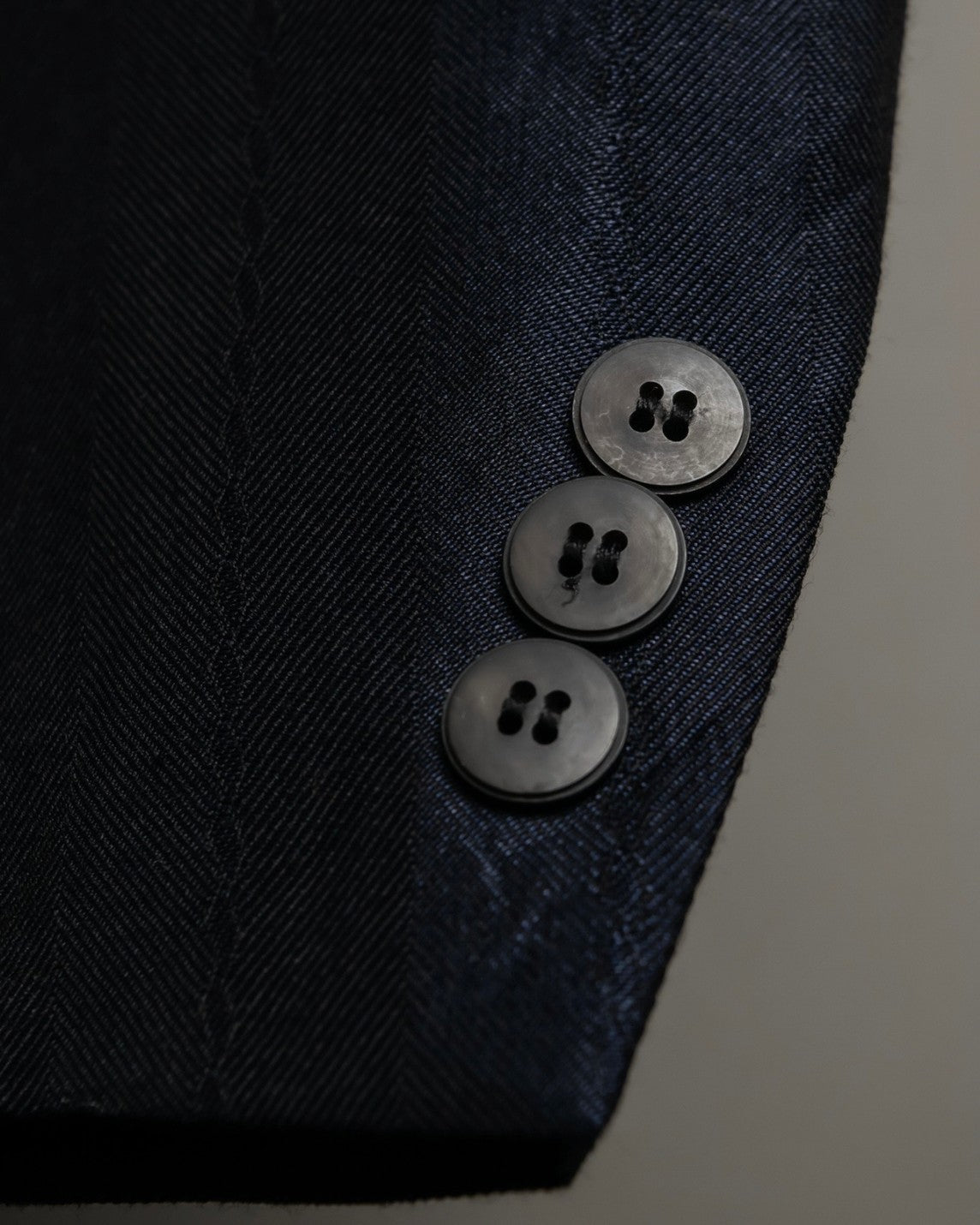 Transparent Deep Blue Tailored Short Jacket