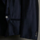 Transparent Deep Blue Tailored Short Jacket
