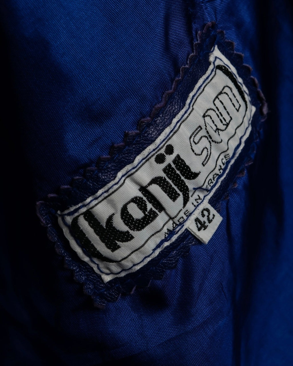 "MOOD SPECIAL" Super Ever-Changing Gimmick Blue Leather Jacket