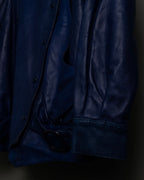 "MOOD SPECIAL" Super Ever-Changing Gimmick Blue Leather Jacket