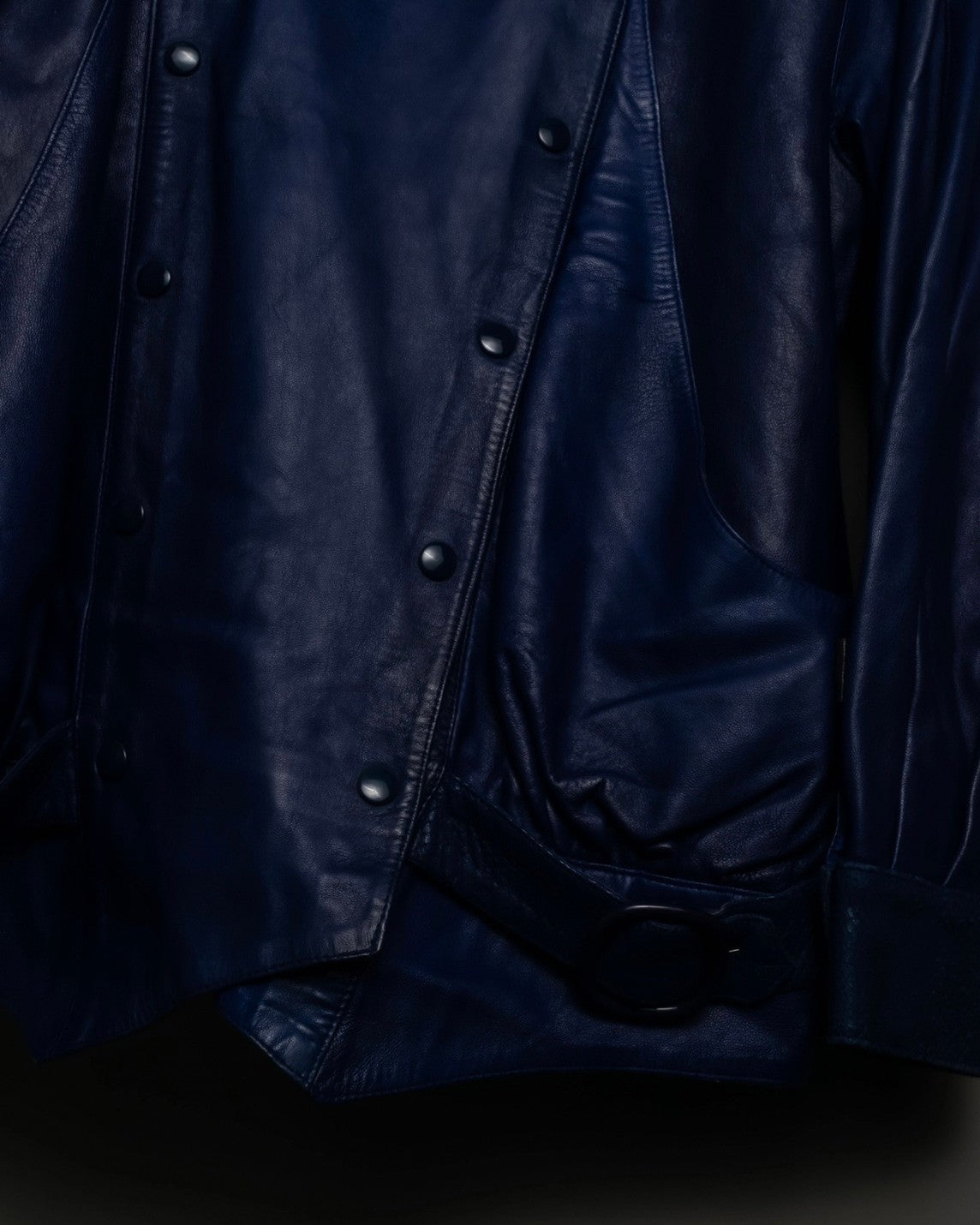 "MOOD SPECIAL" Super Ever-Changing Gimmick Blue Leather Jacket