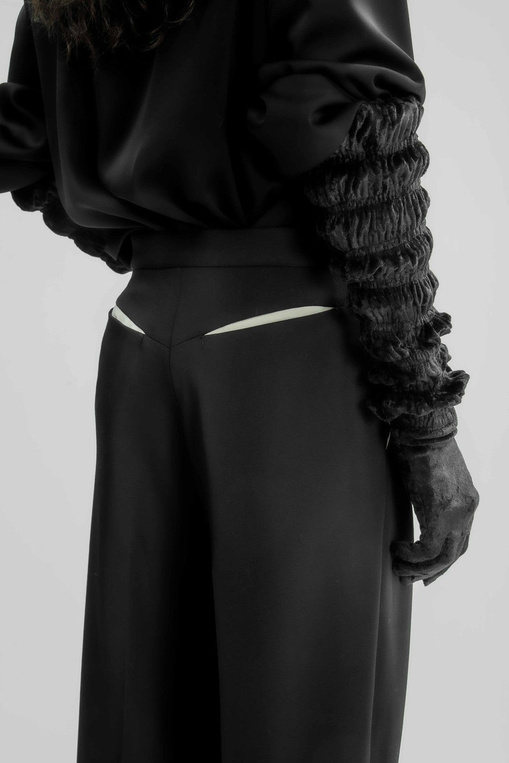 Three-Dimensional Flare Slacks