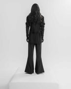 Three-Dimensional Flare Slacks