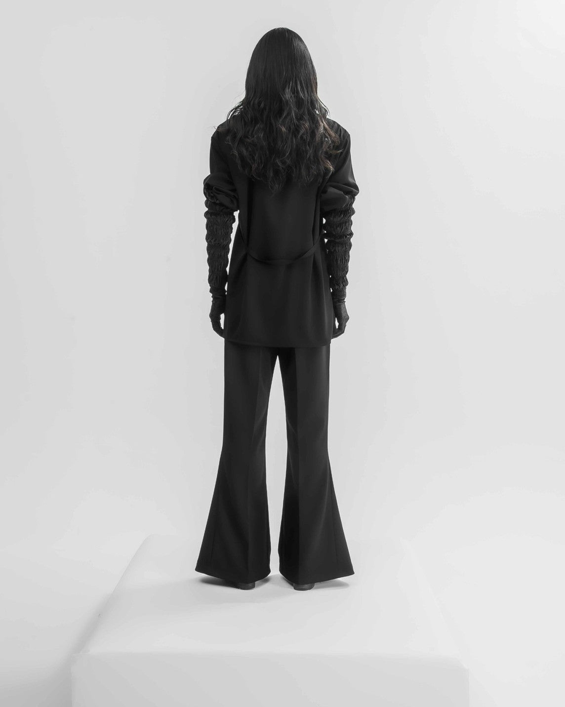 Three-Dimensional Flare Slacks