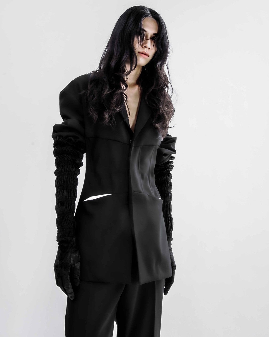 Shirring Luxurios Mode Long Gloves【先行予約 1/8まで】