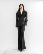 Three-Dimensional Flare Slacks